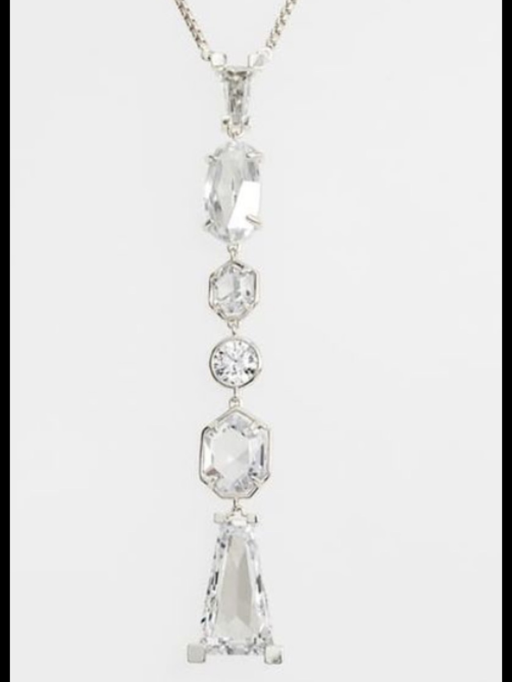 Kendra Scott Gracelyn Drop Necklace - Silver
